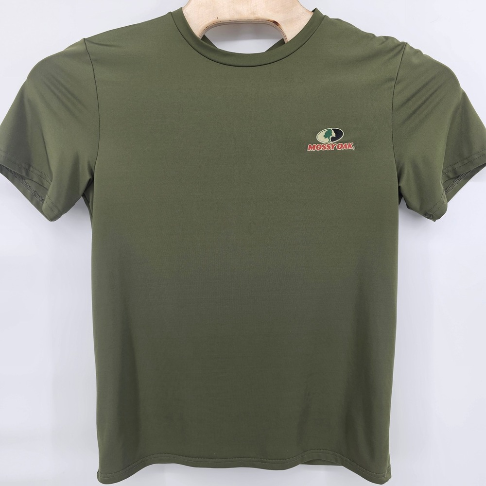 Mossy Oak Graphic T-Shirt Mens Medium Green Short Sleeve Performance - Picture 2 of 7